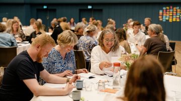 Gruppearbejde på seminar for tillidsvalgte i Sydbank