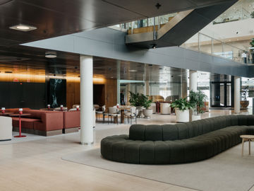 Loungeområde i Jyske Banks københavnske domicil