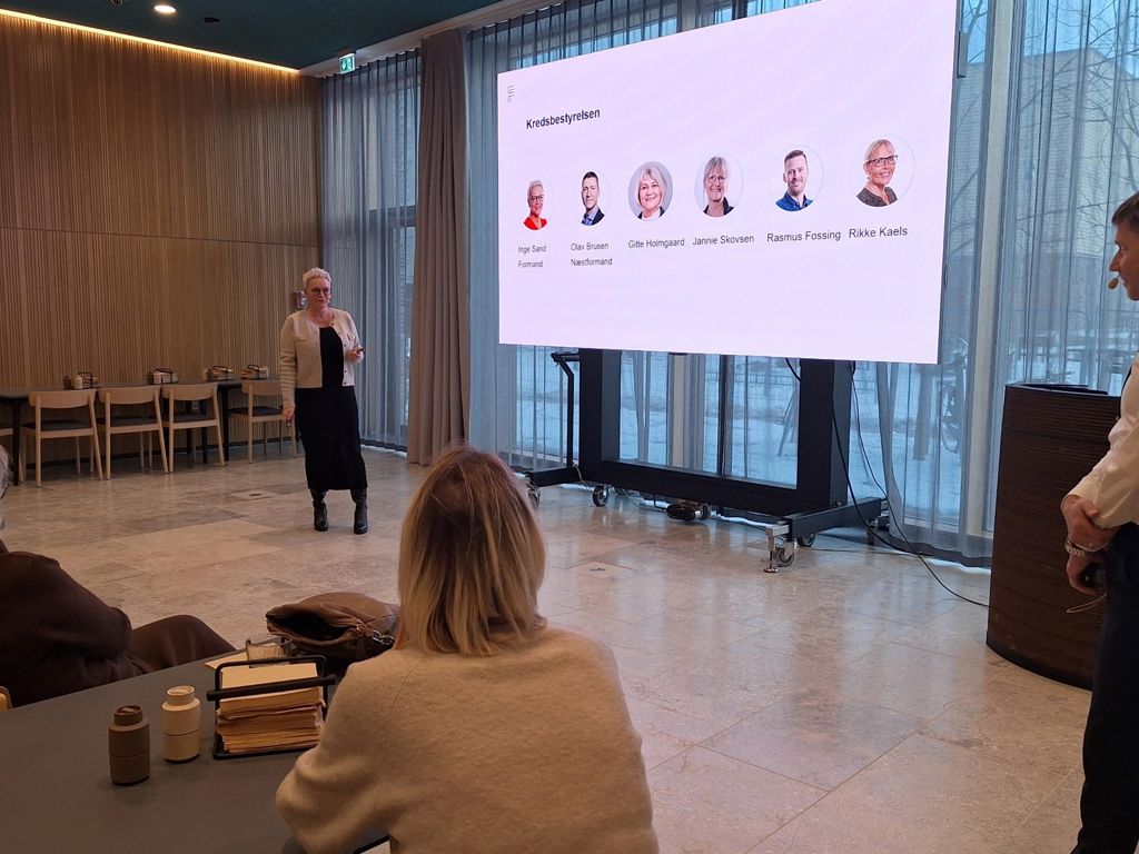 Inge Sand og Olav Brusen til medlemsmøde 17.2.26