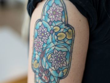 Liselotte Saxkjærs tatovering