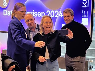 Selfie med Finansforbundet, DI Digital og Digitaliseringsministeren