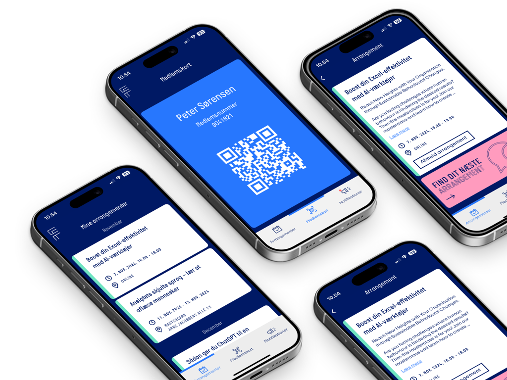 mange forskellige mobiltelefoner ved siden af hinanden