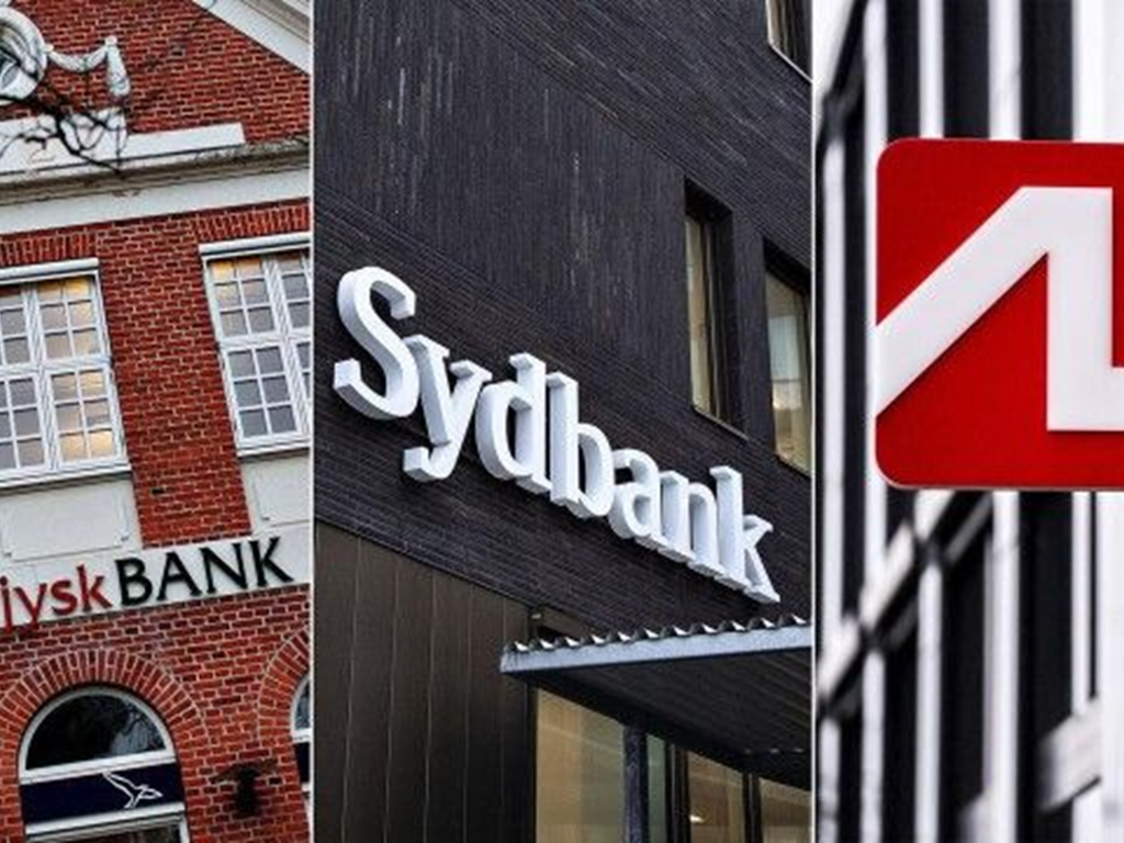 Navnene på de 3 banker, der er fusioneret
