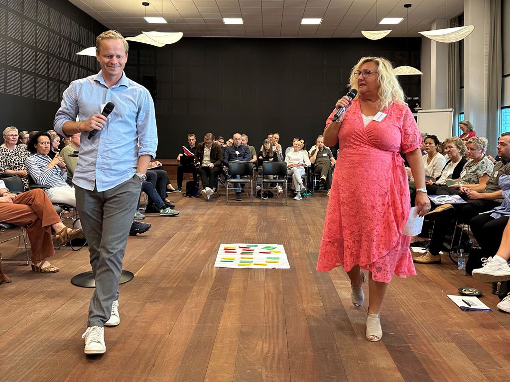 Kasper Skovgaard Pedersen og Mette Balck Mejlby fra Finansforbundet i Nordeas formandskab