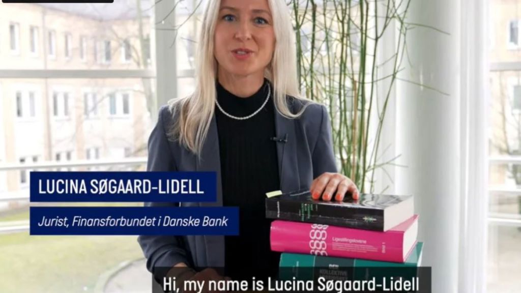 Jurist i Finansforbundet i Danske Bank, Lucina Søgaard-Lidell, fortæller, hvordan vi rådgiver medlemmer