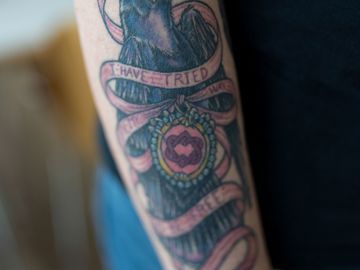 Liselotte Saxkjærs tatovering