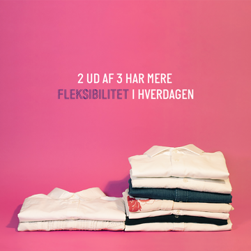 2 ud af 3 har mere fleksibilitet i hverdagen