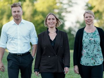 Daniel Brusen, Pernille Severin og  Julie Bruunsgaard Sjöblom 