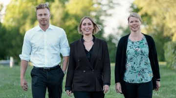 Daniel Brusen, Pernille Severin og  Julie Bruunsgaard Sjöblom 