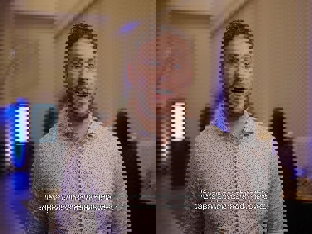 Finansforbundet i Nordea - Kevin D. Christensen generalforsamling 2026 - screenshut af video tekstet på engelsk