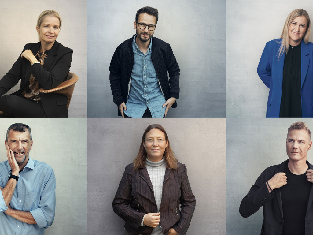 6 tillidsrepæsentanter i en collage