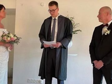 Christina Og Christian Kamp bryllyupsfejring 