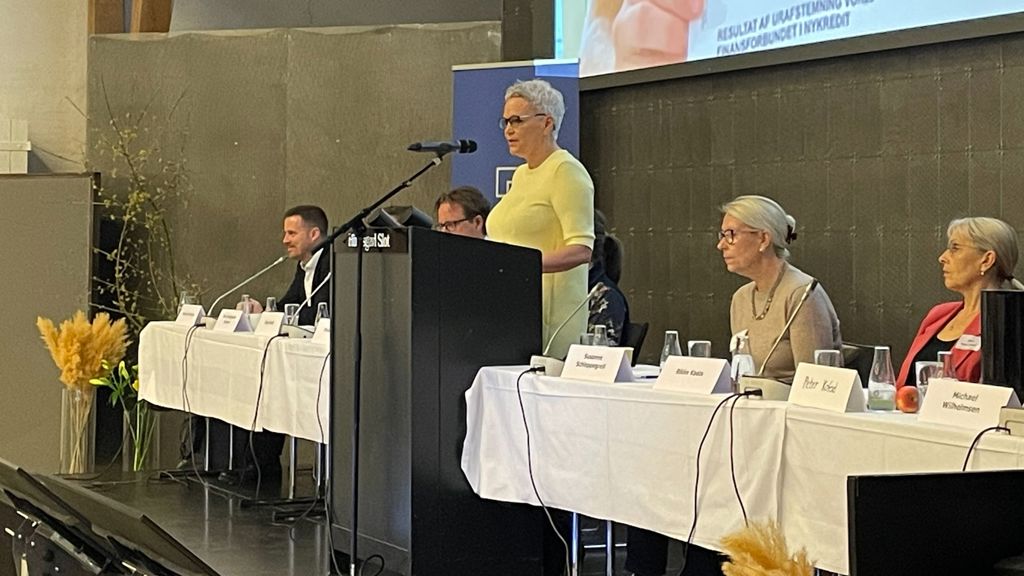 Inge Sand på talerstolen til GF 2024
