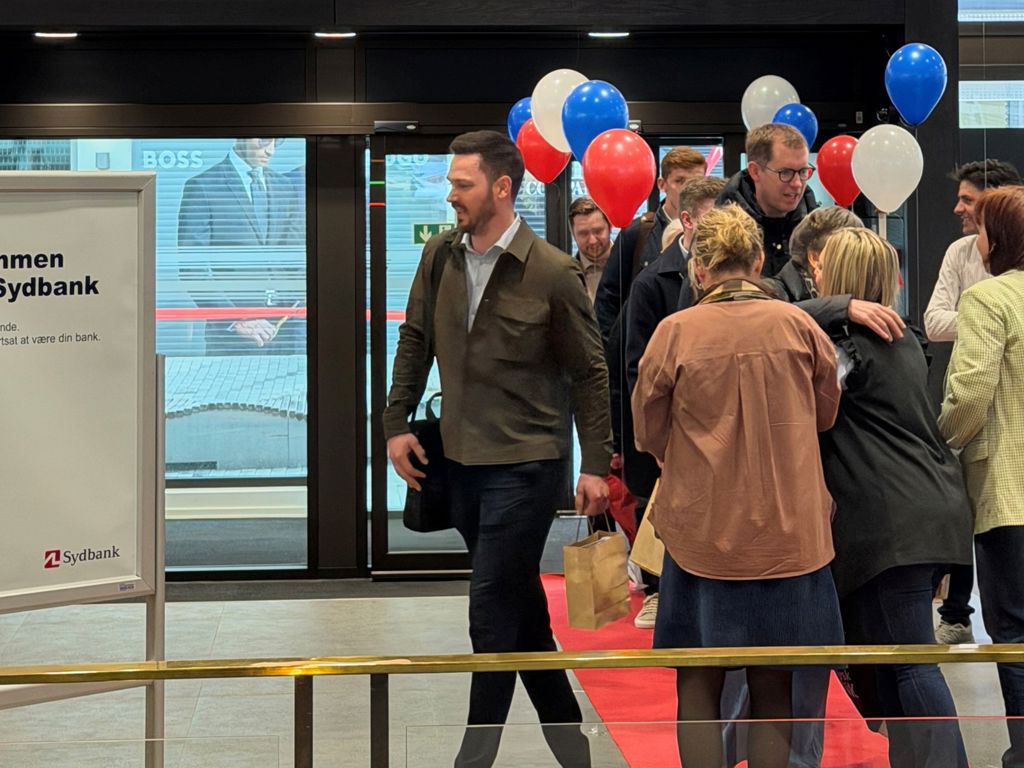 Velkomst af kolleger i AL-Sydbank i Esbjerg