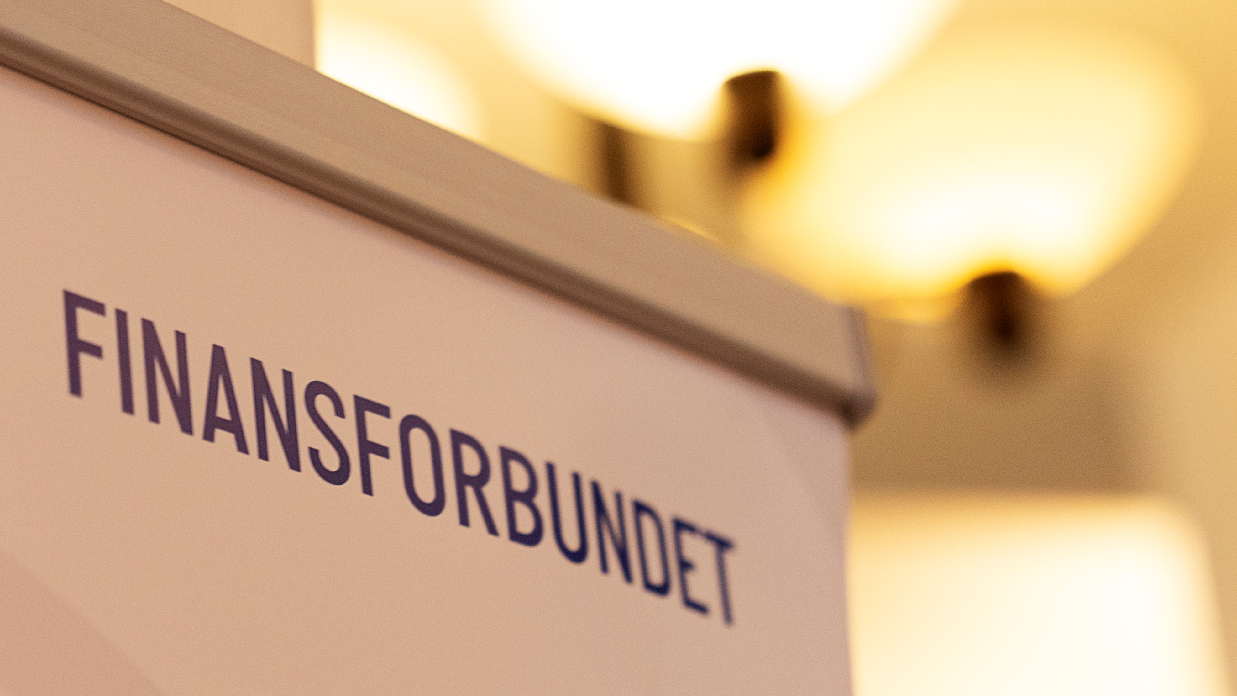 Skilt med Finansforbundet