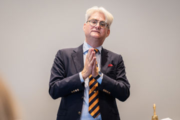 Søren Pind holder oplæg for deltagerne på seminar for tillidsvalgte 2024