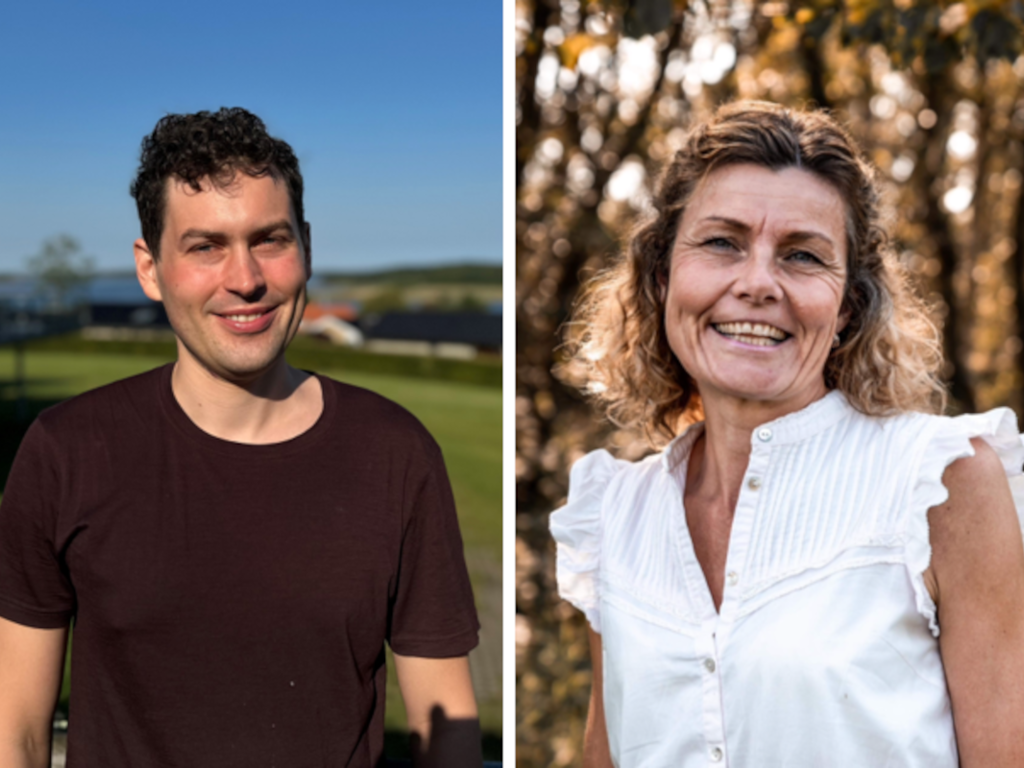Arbejdsmiljørepræsentant Bettina Hansen og Niccolo Mesquita Skovgård