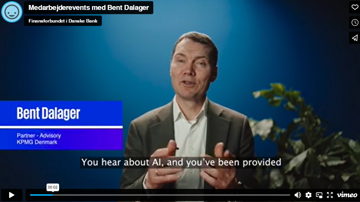Bent Dalager fortæller om medlemsmøder i Finansforbundet i Danske Bank om AI