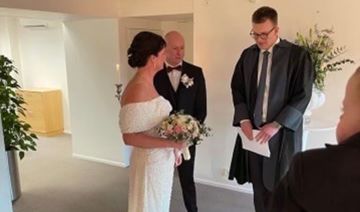 Christina Og Christian Kamp bryllyupsfejring 