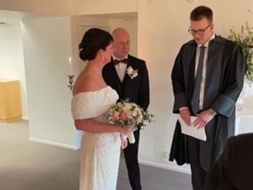 Christina Og Christian Kamp bryllyupsfejring