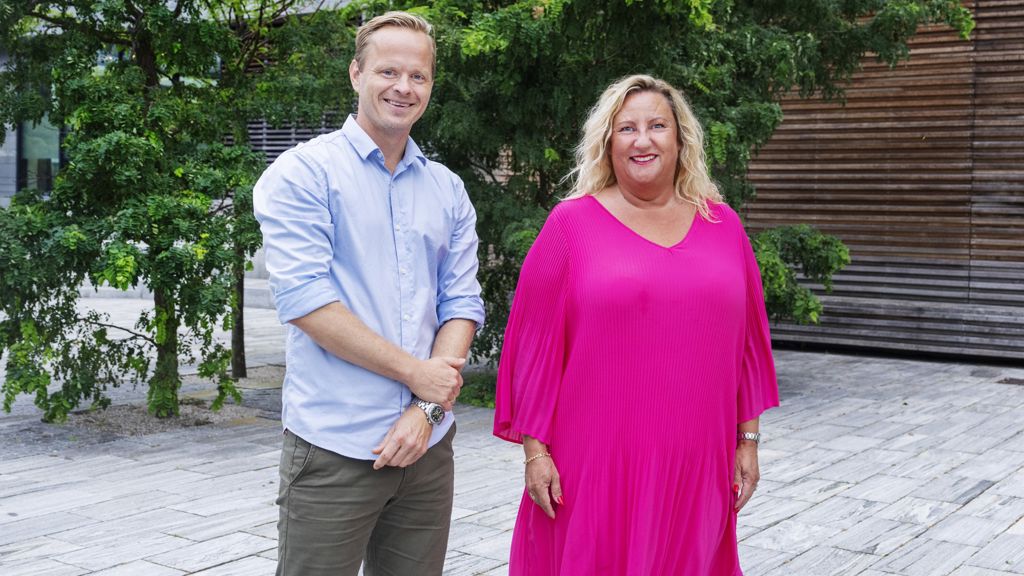 Kasper Skovgaard Pedersen, formand for Finansforbundet i Nordea og næstformand Mette Balck Mejlby