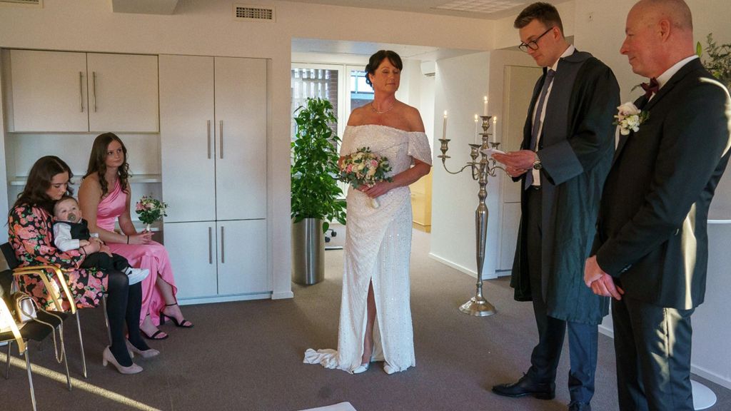 Bryllup I Banken