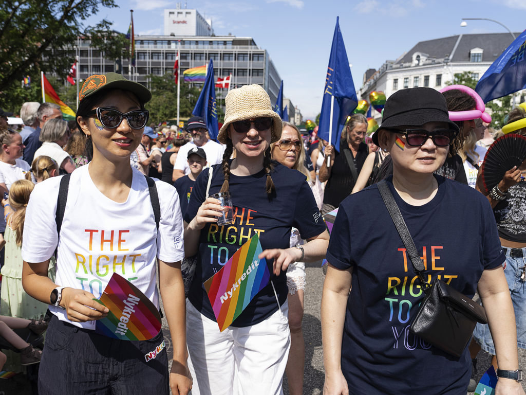 Tre mennesker fra Pride