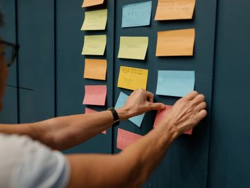 Gruppearbejde med post-it