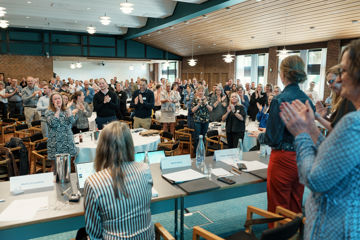 Deltagere ved generalforsamling 2025 i Finansforbundet i Danske Bank
