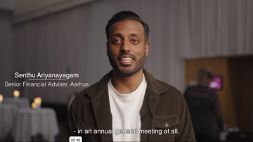 Senthu Ariyanayagam fra Nordea - screenshot fra video