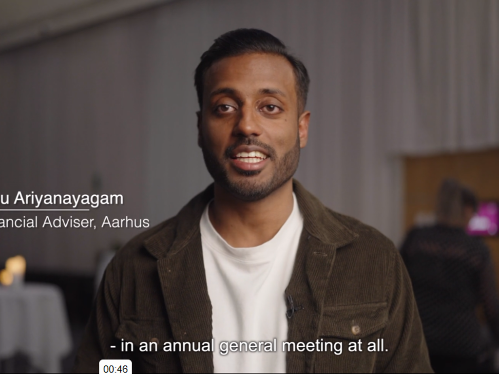 Senthu Ariyanayagam fra Nordea - screenshot fra video