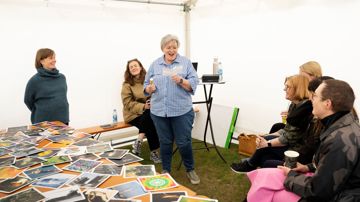 Gitte Larsen, næstformand i AL Sydbank på seminar for tillidsvalgte