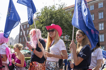 Tre mennesker fra Priden