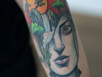 Liselotte Saxkjærs tatovering
