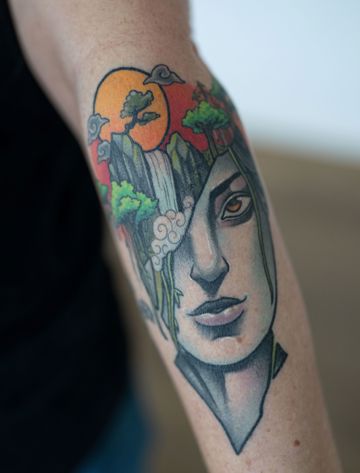 Liselotte Saxkjærs tatovering